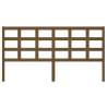 Honey Brown Solid Pine Bed Headboard - 185.5x4x100 cm