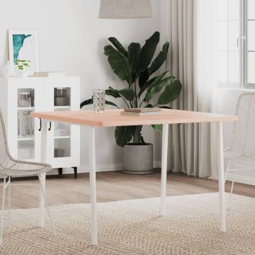 Solid Wood Beech Table Top 90x90 cm - Ideal for Dining