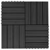 22 pcs Decking Tiles 30x30 cm 2 sqm WPC Brown Colour black Pattern pattern 1 Number of 22 