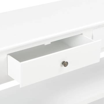 Elegant White Sideboard 110x35x80 cm – Stylish Storage Solution