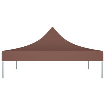 Party Tent Roof 3x3m Brown - Weather Resistant & UV Protected