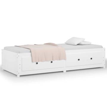 Day Bed White 90x200 cm Solid Wood Pine - Versatile & Stylish