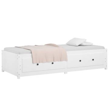 Day Bed White 90x200 cm Solid Wood Pine - Versatile & Stylish