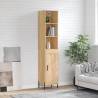 Highboard Sonoma Oak 34.5x34x180 cm Engineered Wood Colour sonoma oak Quantity in Package 1 Model 1 wood door 