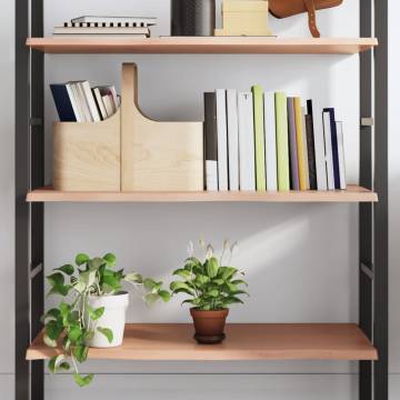 Light Brown Wall Shelf - Solid Oak - 100x60x2 cm | HipoMarket