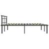 Elegant Black Metal Bed Frame 180x200 cm Super King