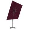 Cantilever Umbrella Bordeaux Red - 250x250 cm | Hipo Market