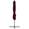 Cantilever Umbrella Bordeaux Red - 250x250 cm | Hipo Market