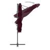 Cantilever Umbrella Bordeaux Red - 250x250 cm | Hipo Market