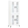 Elegant Highboard White 69.5x34x180 cm - Durable & Stylish