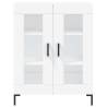 Elegant Highboard White 69.5x34x180 cm - Durable & Stylish