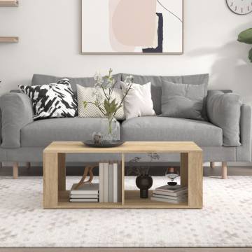 Sonoma Oak Coffee Table - Stylish & Functional 100x50 cm