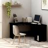 L-Shaped Corner Desk Black 120x140x75 cm Engineered Wood Colour black 