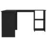 L-Shaped Corner Desk Black - Stylish & Functional Office Furniture