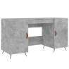 Elegant Concrete Grey Desk 140x50 cm | Durable & Stylish