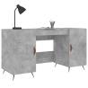 Elegant Concrete Grey Desk 140x50 cm | Durable & Stylish