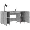 Elegant Concrete Grey Desk 140x50 cm | Durable & Stylish