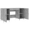 Elegant Concrete Grey Desk 140x50 cm | Durable & Stylish