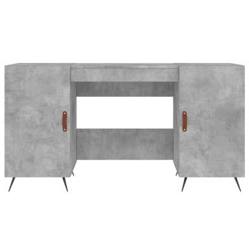 Elegant Concrete Grey Desk 140x50 cm | Durable & Stylish