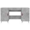 Elegant Concrete Grey Desk 140x50 cm | Durable & Stylish