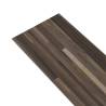 Self-Adhesive PVC Flooring Planks - Striped Brown 5.21 m²