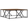 Elegant Brown Oak Coffee Table - 100x100x40 cm | HipoMarket