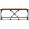 Elegant Brown Oak Coffee Table - 100x100x40 cm | HipoMarket