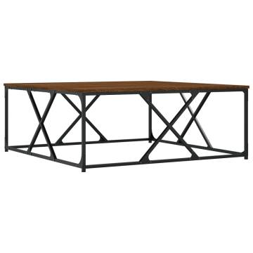 Elegant Brown Oak Coffee Table - 100x100x40 cm | HipoMarket