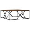 Elegant Brown Oak Coffee Table - 100x100x40 cm | HipoMarket