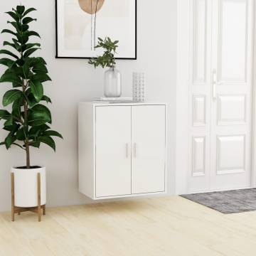 High Gloss White Shoe Cabinet - 60x35x70 cm | HipoMarket