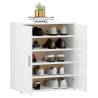 High Gloss White Shoe Cabinet - 60x35x70 cm | HipoMarket