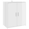 High Gloss White Shoe Cabinet - 60x35x70 cm | HipoMarket