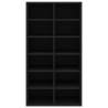 Shoe Rack Black 54x34x100.5 cm | Durable Engineered Wood