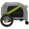 Pet Bike Trailer - Green & Black Oxford Fabric | HipoMarket