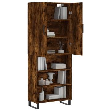 Highboard Smoked Oak - Stylish Engineered Wood Storage | HipoMarket