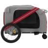 Pet Bike Trailer - Red & Grey Oxford Fabric | HipoMarket UK