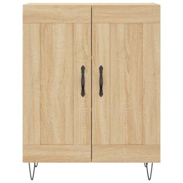 Stylish Highboard Sonoma Oak 69.5x34x180 cm - Hipomarket