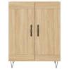 Stylish Highboard Sonoma Oak 69.5x34x180 cm - Hipomarket