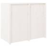 Outdoor Kitchen Cabinet - White Wood - 106x55x92 cm