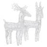 Christmas Reindeers 2 pcs Multicolour 80 LEDs Acrylic Display