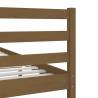 Honey Brown King Size Bed Frame 150x200 cm - Solid Wood