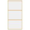 Sliding Door Gold - 102.5x205 cm Clear ESG Glass & Aluminium