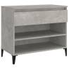 Shoe Cabinet Concrete Grey 70x36x60 cm - Stylish Storage Solution