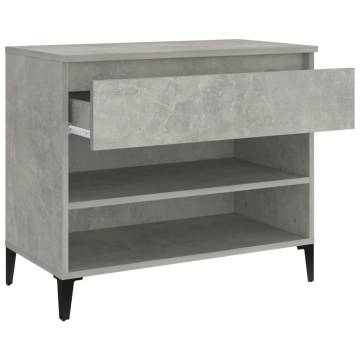 Shoe Cabinet Concrete Grey 70x36x60 cm - Stylish Storage Solution