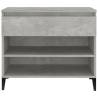 Shoe Cabinet Concrete Grey 70x36x60 cm - Stylish Storage Solution