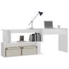 High Gloss White Corner Desk – Stylish & Functional