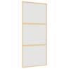 Sliding Door Gold 90x205 cm - Frosted ESG Glass & Aluminium