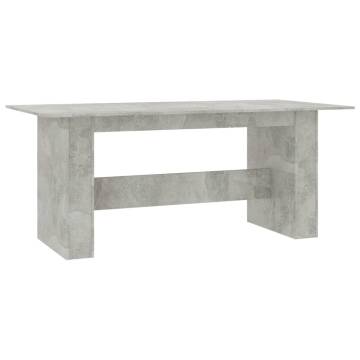 Concrete Grey Dining Table 180x90 cm - Stylish & Durable