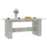 Concrete Grey Dining Table 180x90 cm - Stylish & Durable