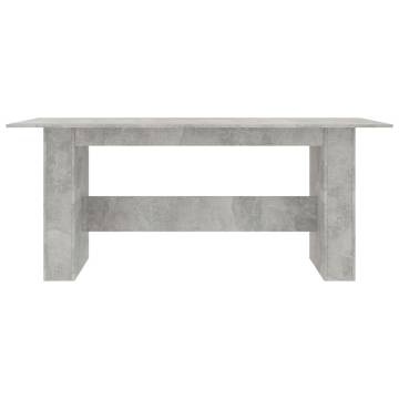 Concrete Grey Dining Table 180x90 cm - Stylish & Durable